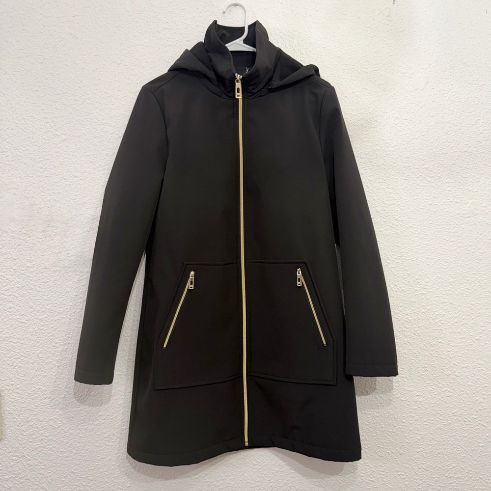 Ivanka Trump Black Coat with Gold Accents